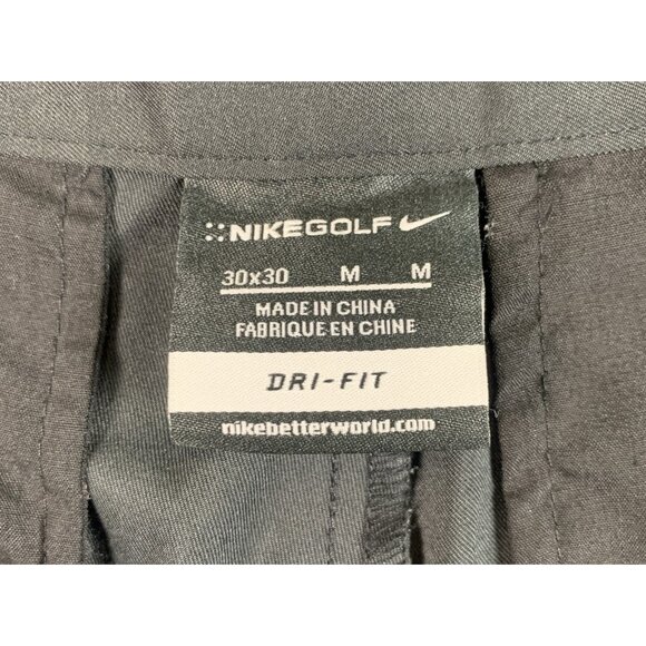 Nike Dri-Fit Chino Golf Pants Men's Black Size 30x30 Swoosh - Picture 5 of 8